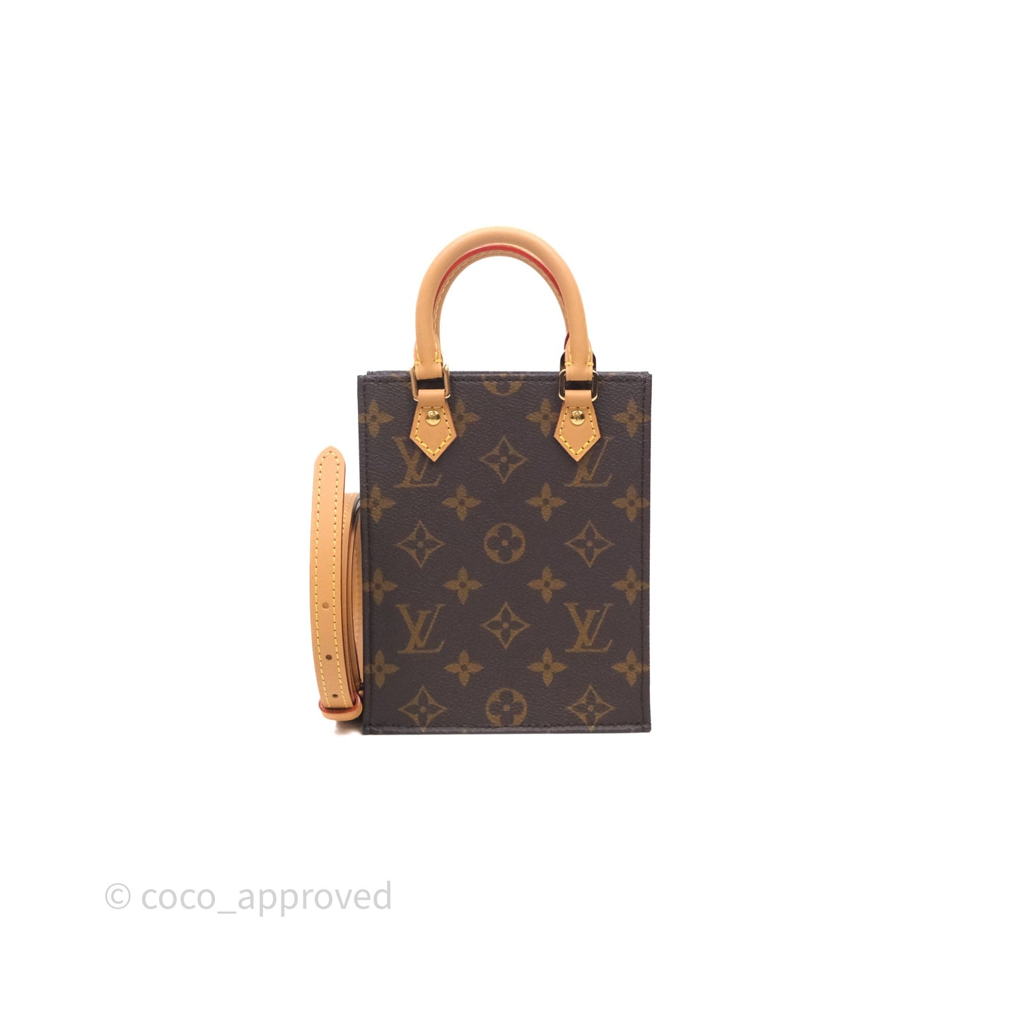 Louis Vuitton Petit Sac Plat Bag Monogram Canvas