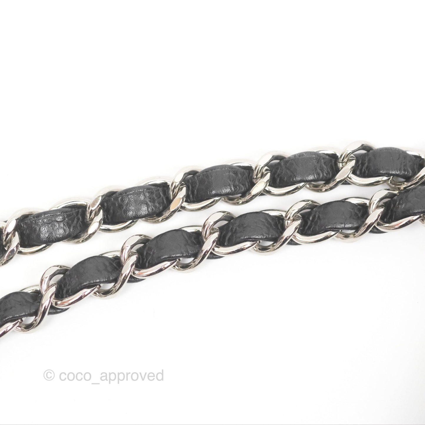 Chanel Classic M/L Medium Flap Quilted Black Caviar Silver Hardware
