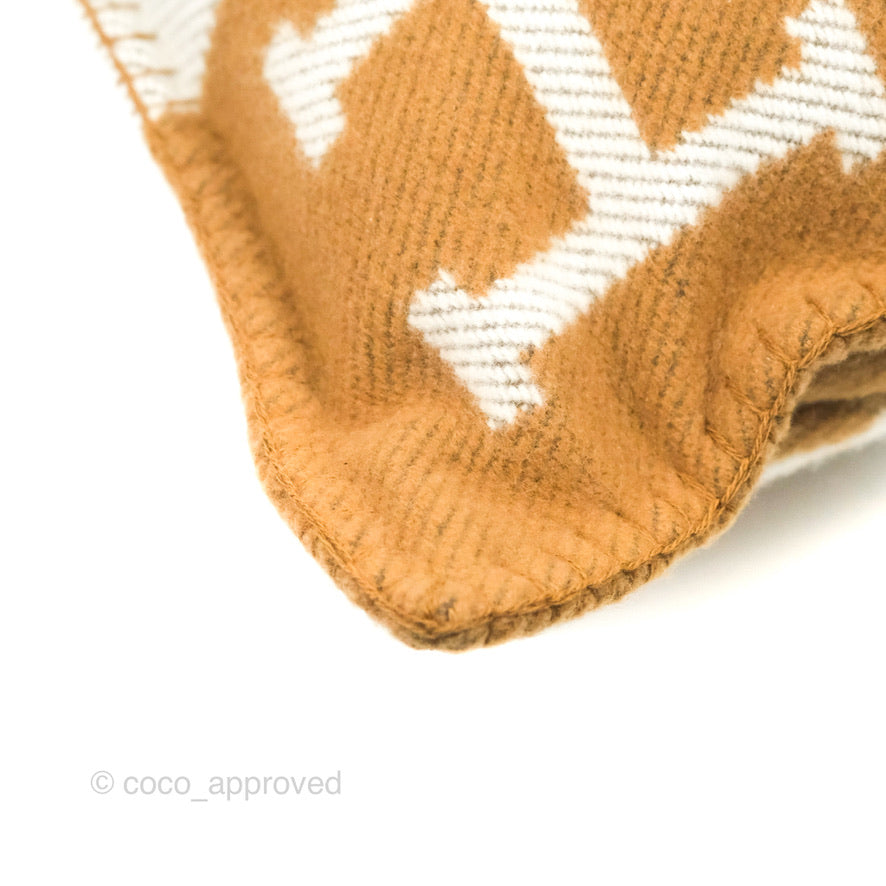 Hermes Small Avalon Pillow Écru / Camel