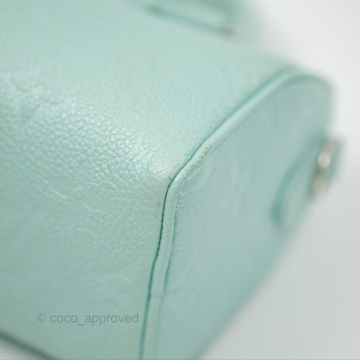 Louis Vuitton Nano Speedy Monogram Empreinte Pearly Lagoon Blue