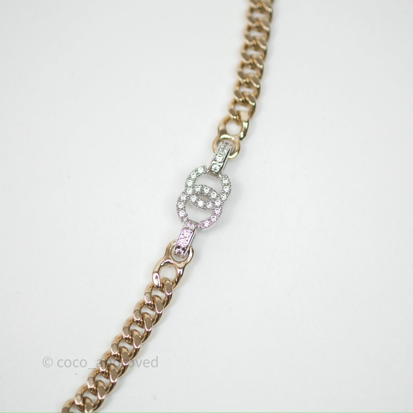 Chanel Crystals CC Chain Belt Gold Tone 22S