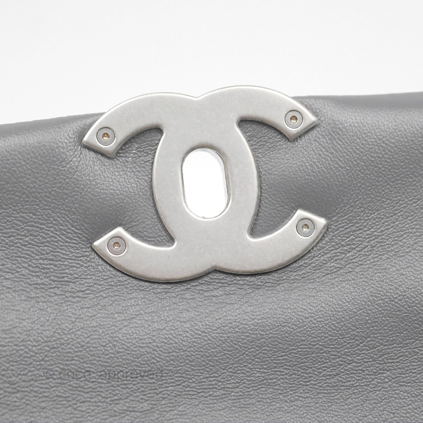 Chanel 19 Small Dark Grey Mixed Hardware