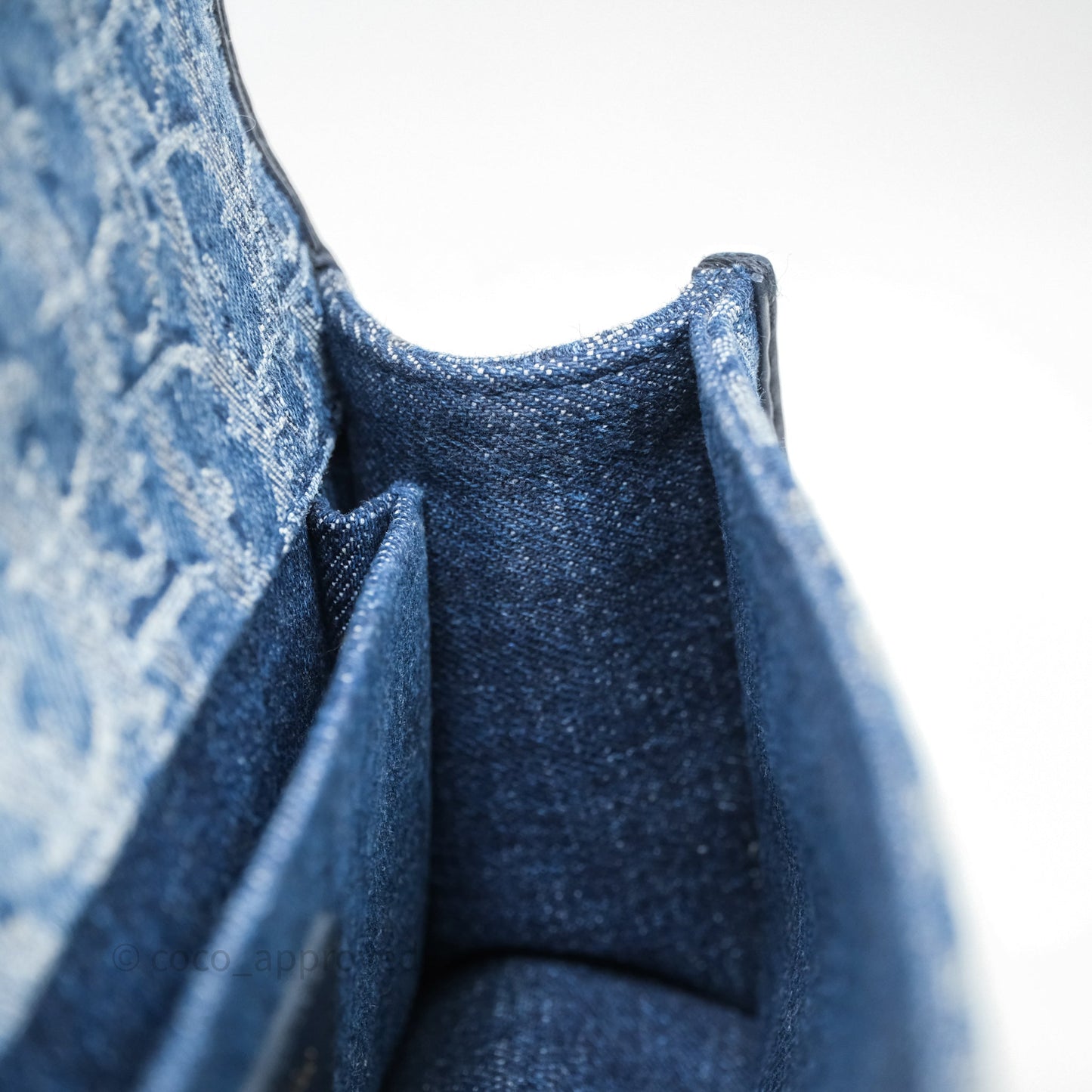 Christian Dior Montaigne East-West Bag Denim With Chain