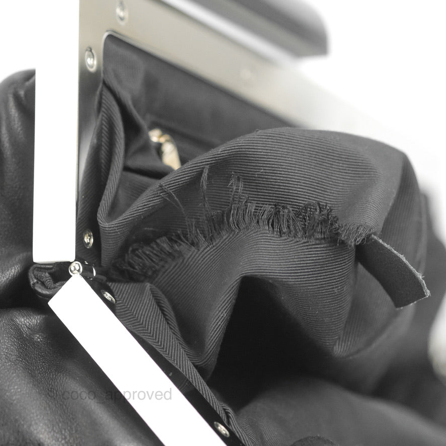 Chanel Puffy Clutch Black