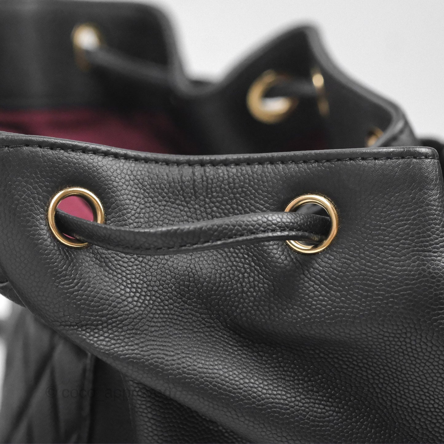 Chanel Quilted Business Affinity Backpack Black Caviar Gold Hardware
