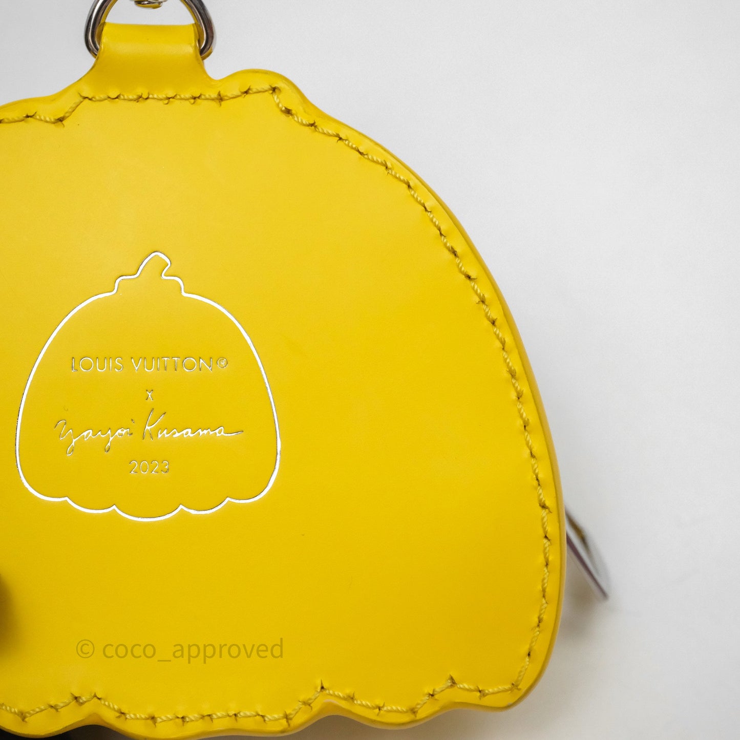Louis Vuitton x Yayoi Kusama Epi Marellini Bag Infinity Dots Yellow Silver Hardware