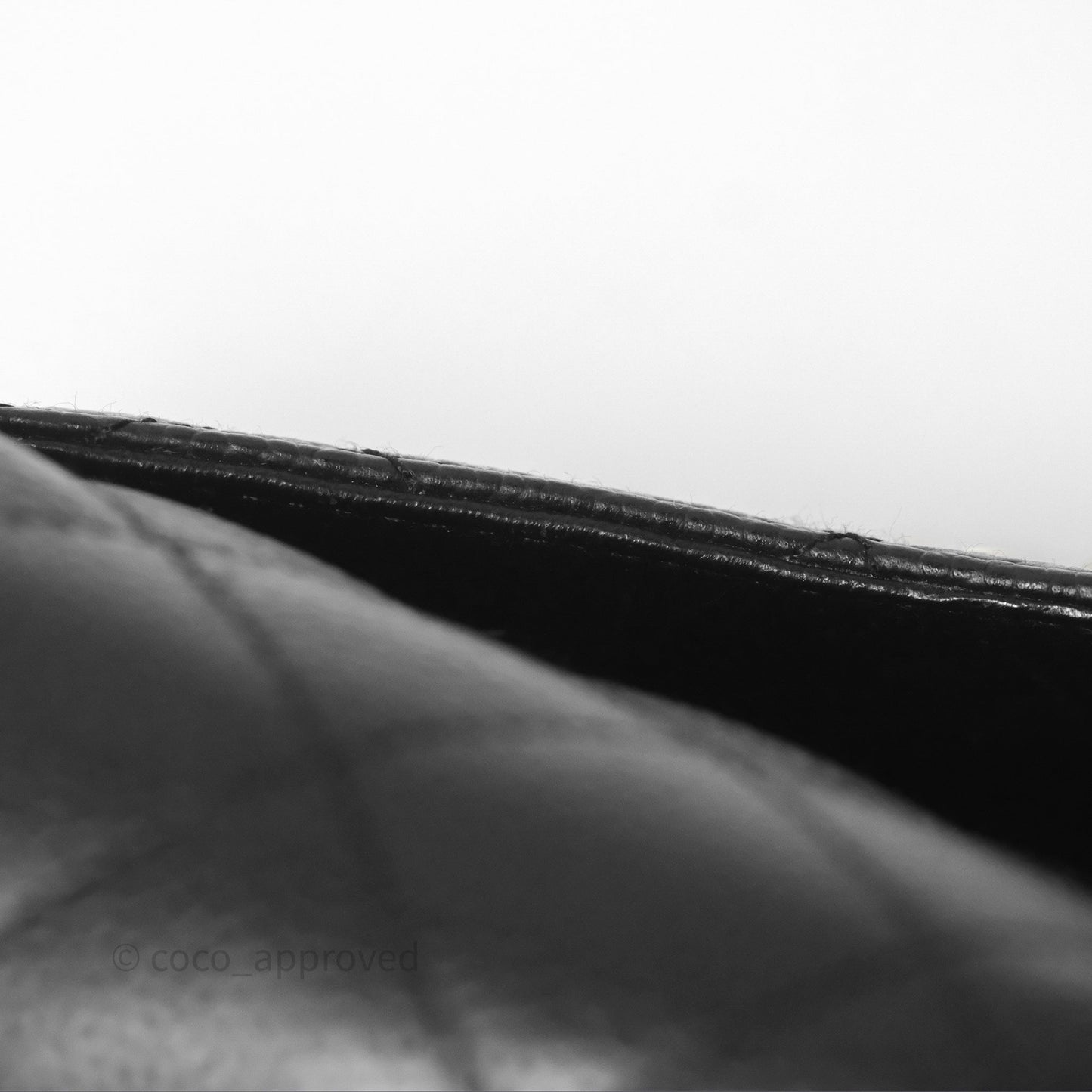 Chanel Vintage Mini Square Flap Quilted Black Caviar 24K Gold Hardware