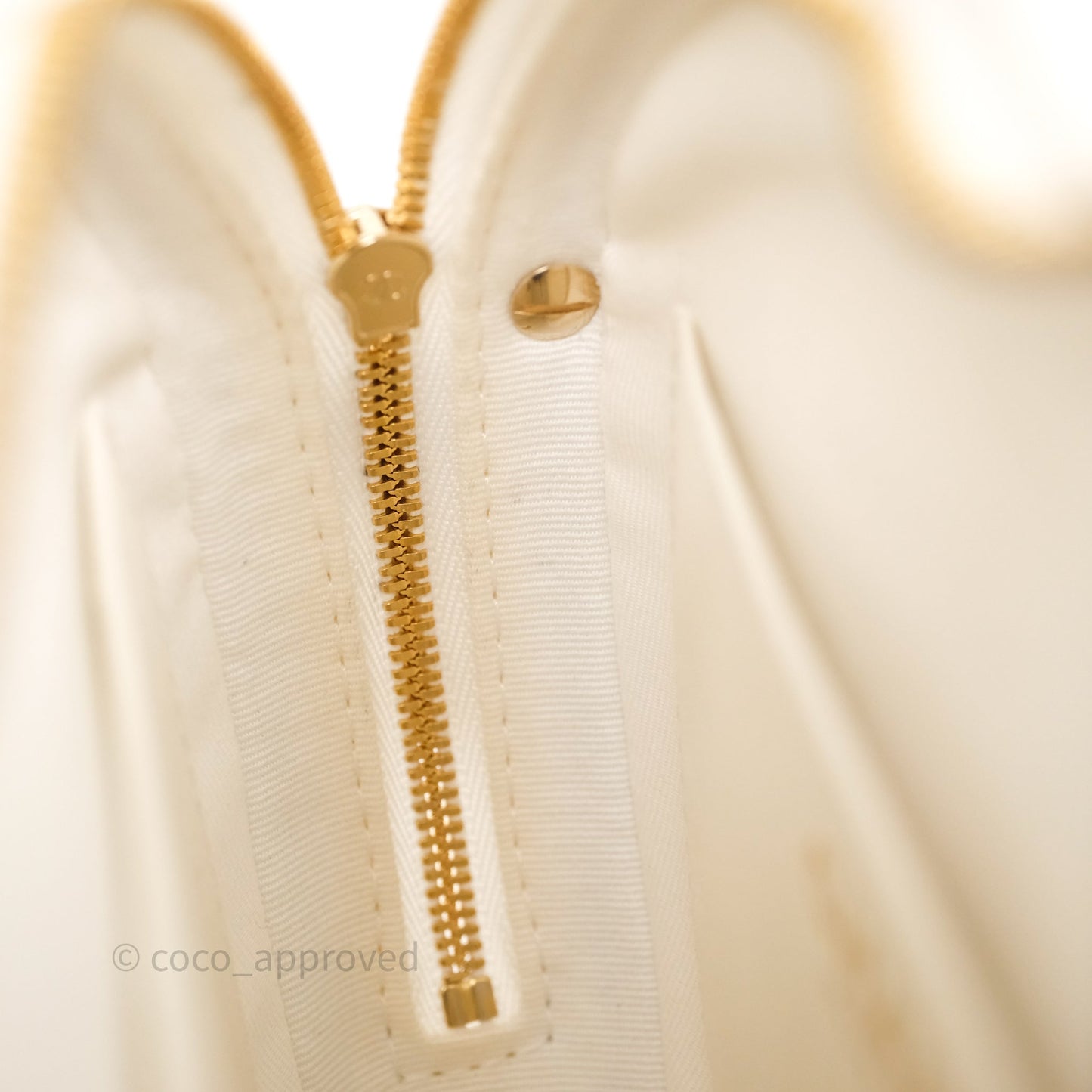 Chanel Large Heart Bag White Lambskin Gold Hardware