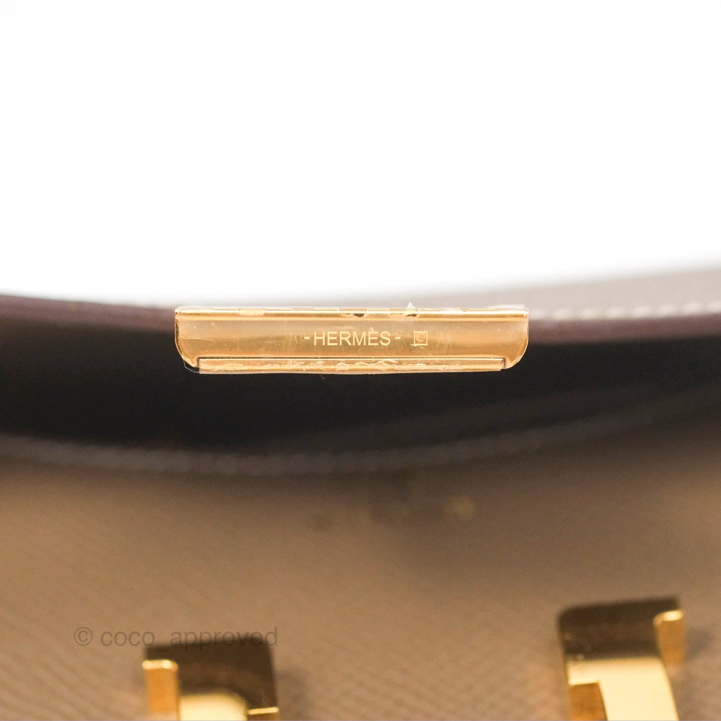 Hermès Constance Slim Wallet Etoupe Epsom Gold Hardware