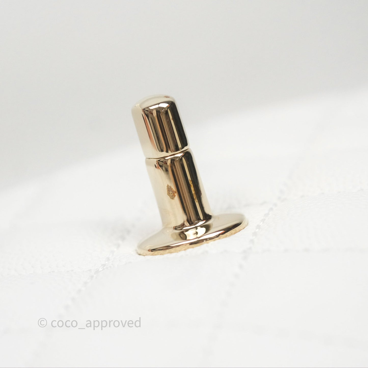 Chanel Small Coco Handle Quilted White Caviar Gold Hardware