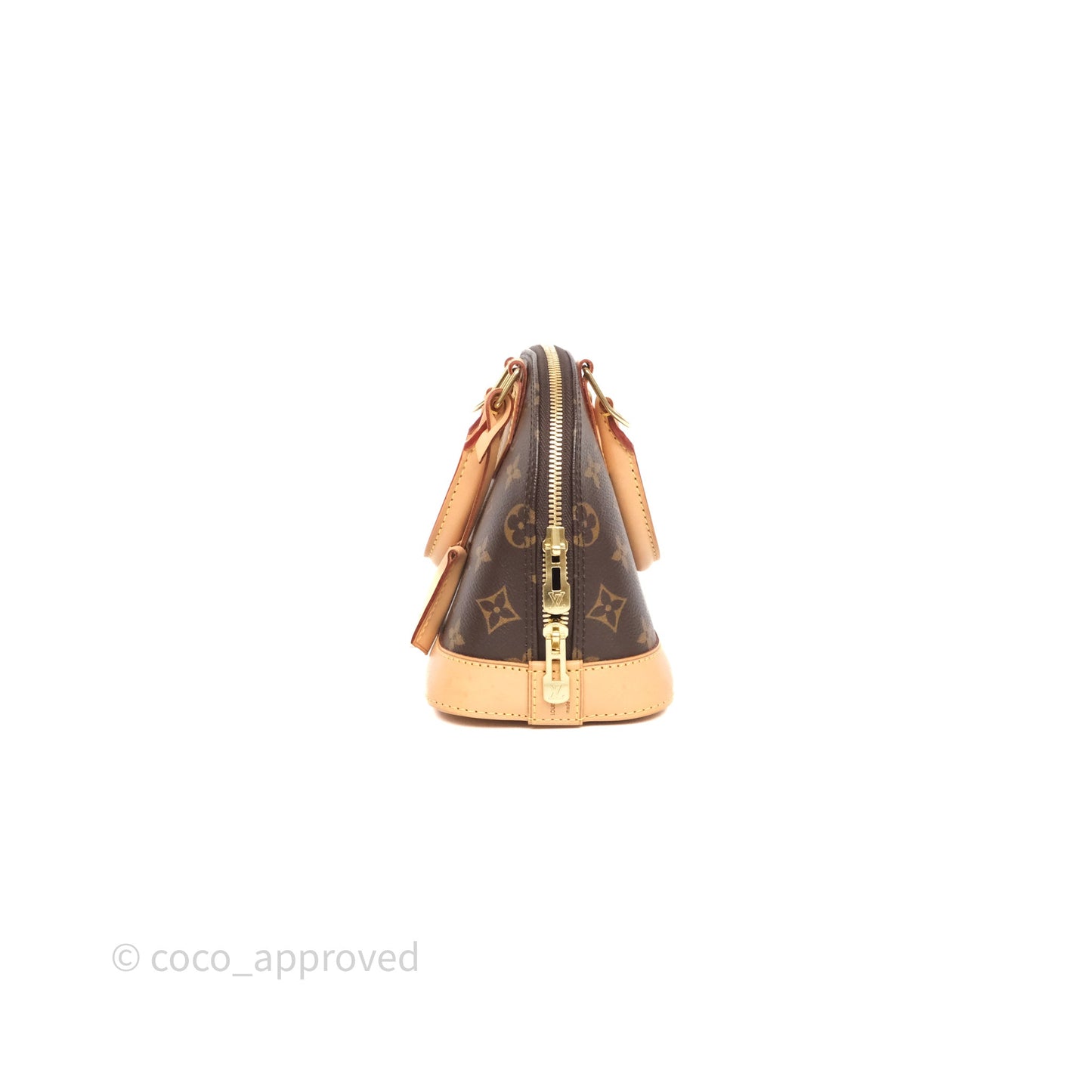 Louis Vuitton Monogram Alma BB Bag Gold Hardware
