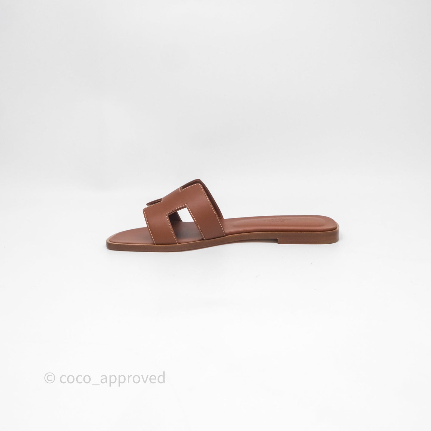 Hermes Oran Sandal Gold Size 36.5