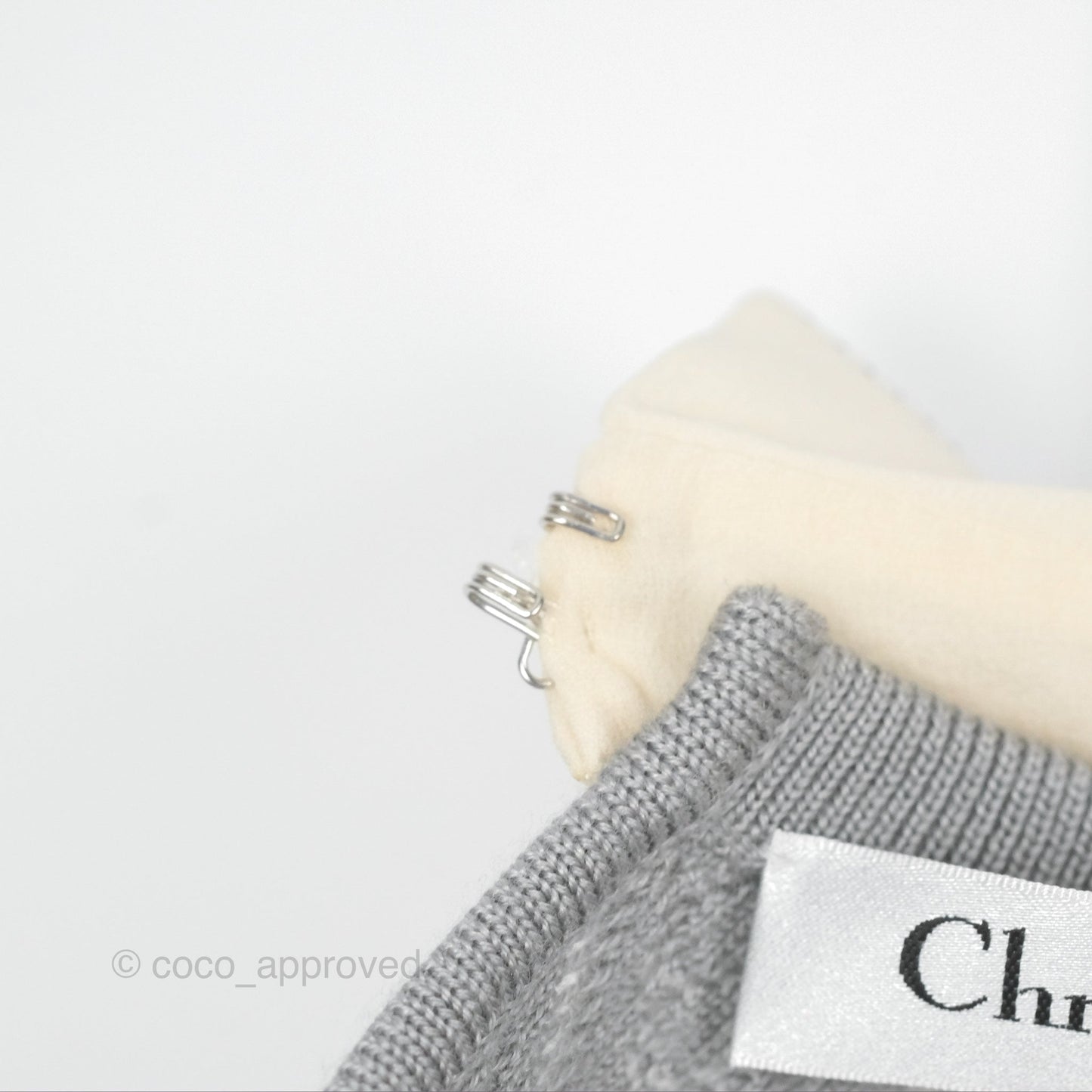 Christian Dior Knit Dress Grey Size 34