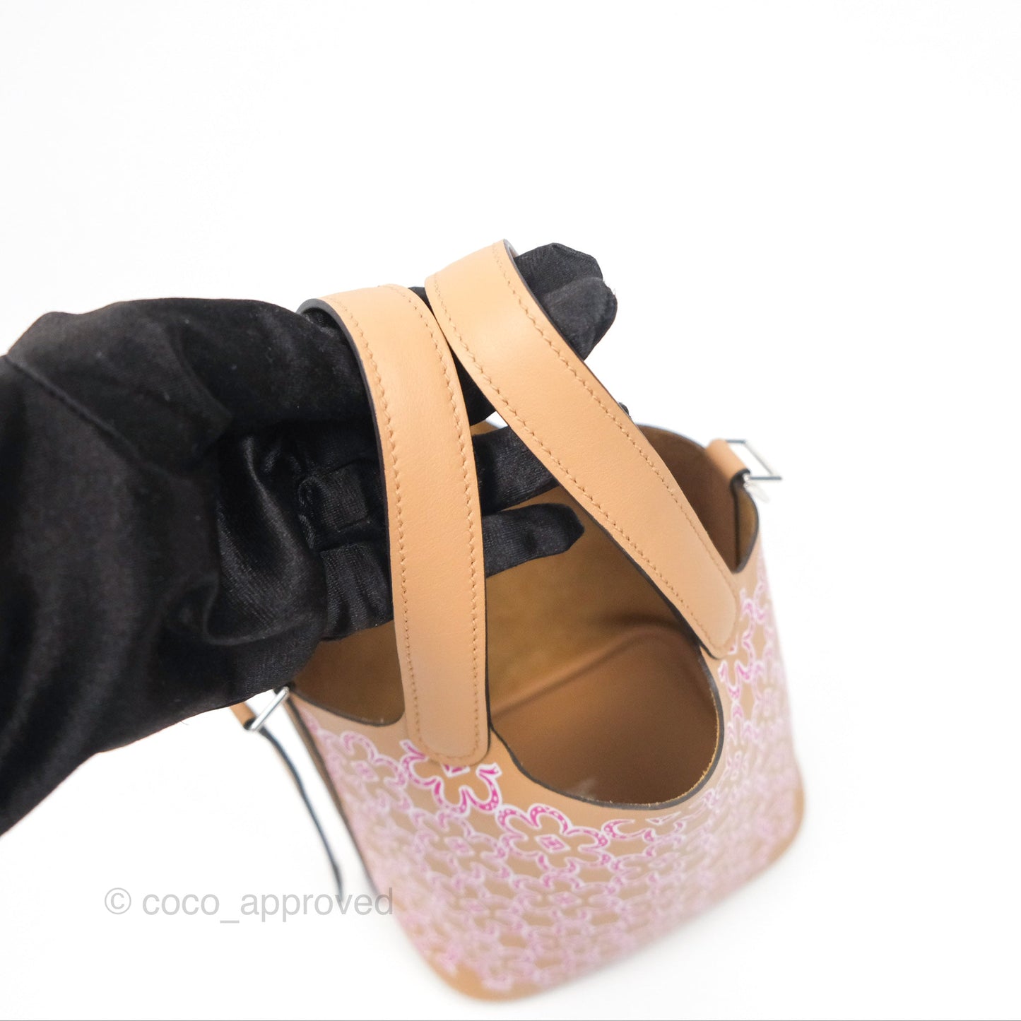 Hermes Micro Picotin 14 Lucky Daisy Chai 0M/Rose 5T Swift Palladium Hardware