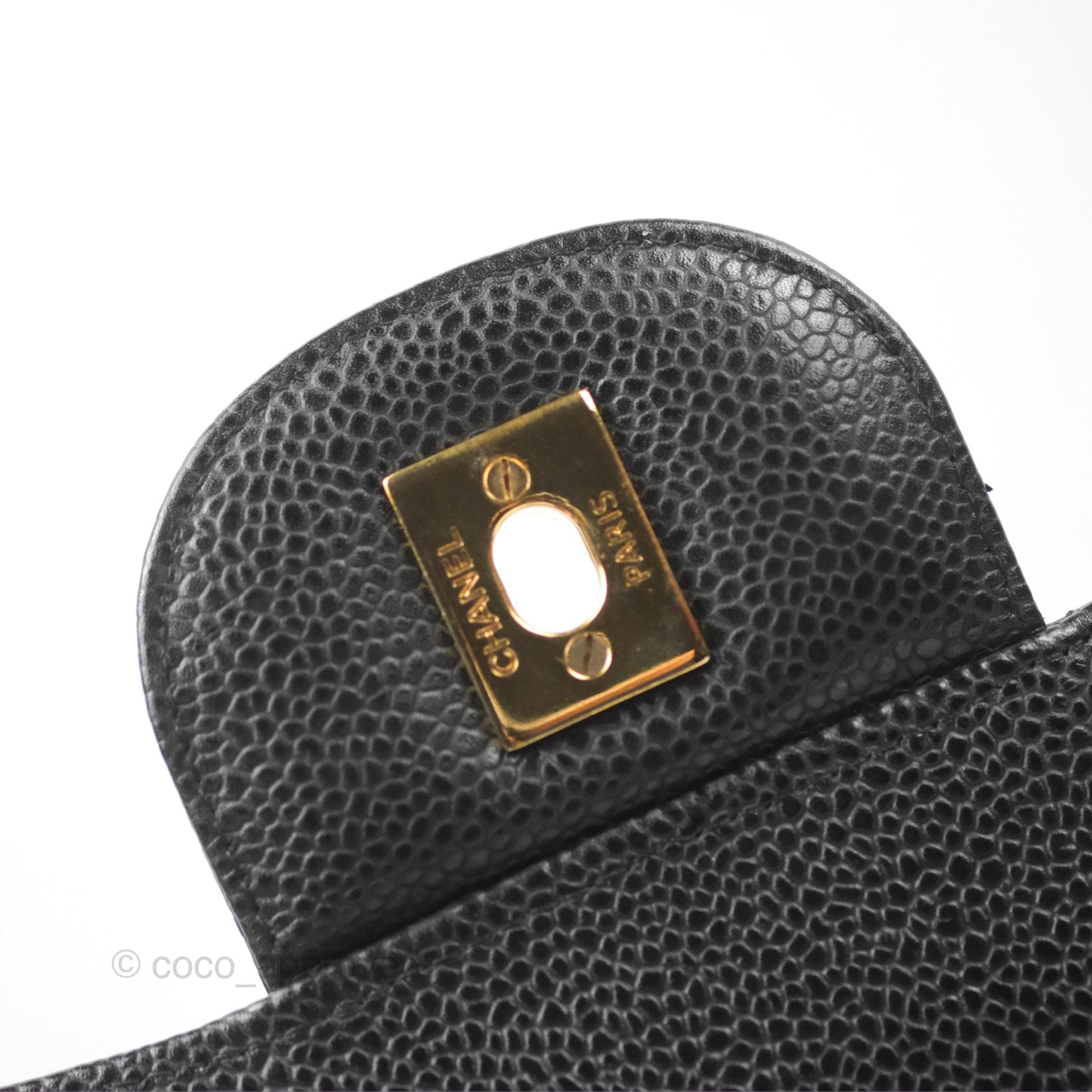 Chanel Jumbo Double Flap Quilted Black Caviar Gold Hardware⁣⁣