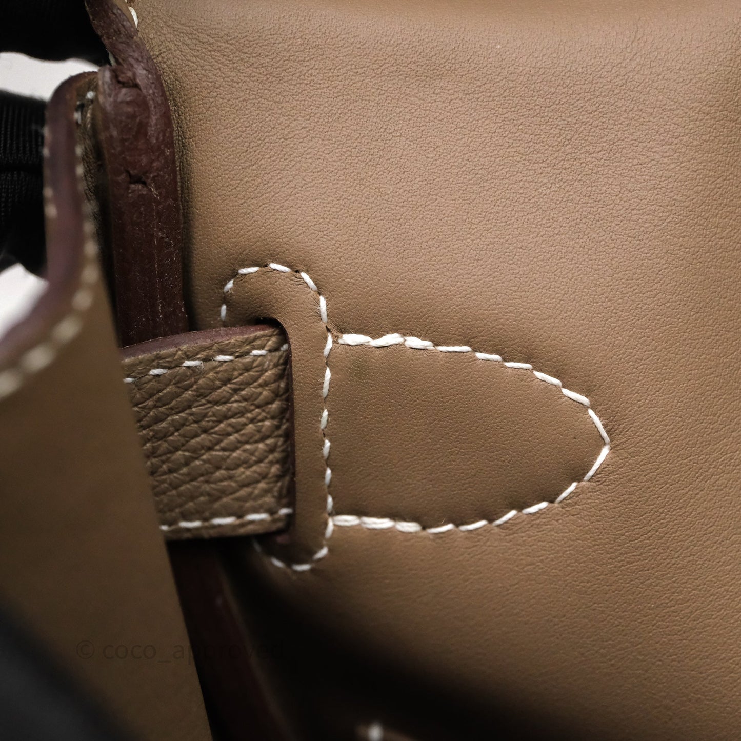 Hermès Hac a Dos PM Backpack Etoupe 18 Togo Palladium Hardware