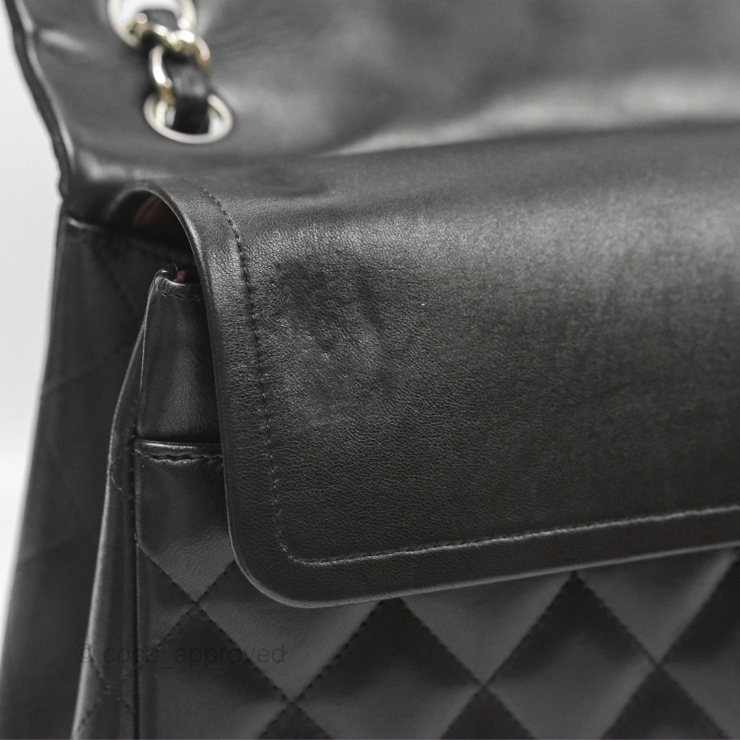 Chanel Jumbo Double Flap Black Lambskin Silver Hardware⁣⁣
