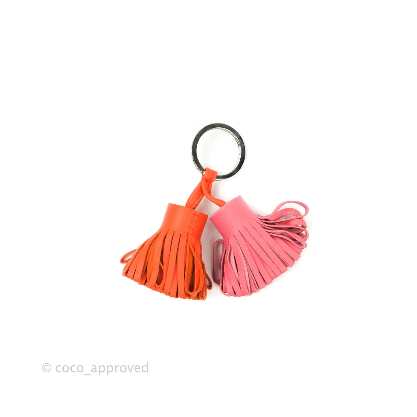 Hermès Lambskin Leather Carmen Uno-Dos Key Ring