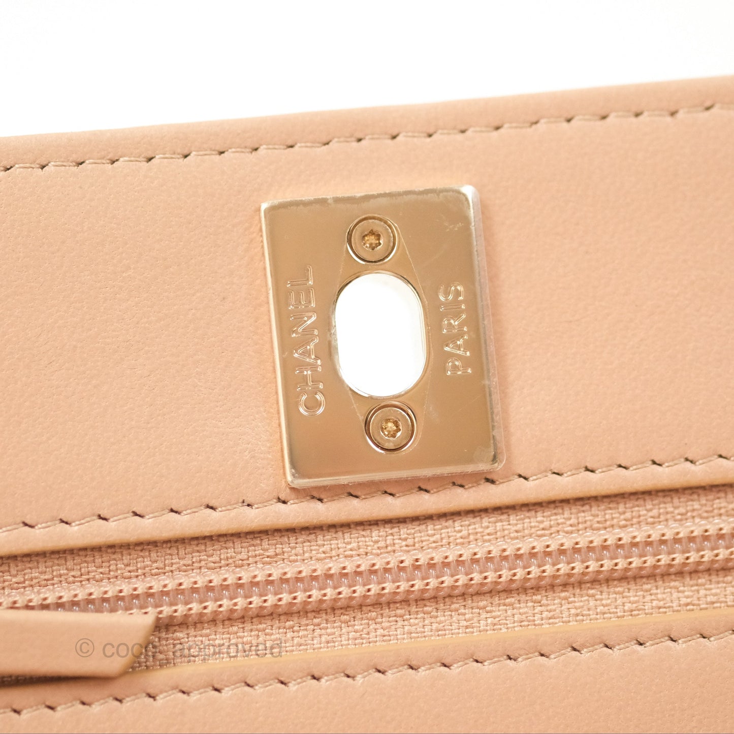 Chanel Trendy CC WOC Quilted Beige Lambskin Gold Hardware