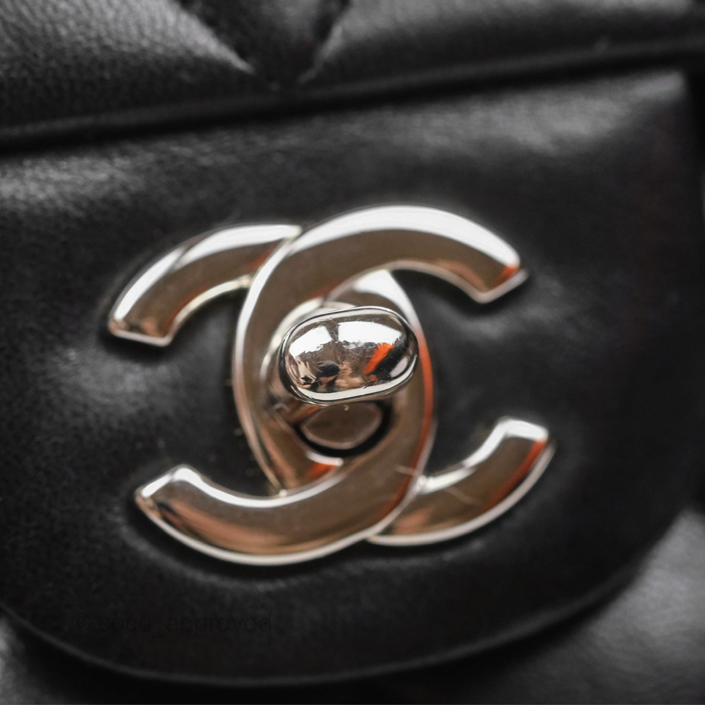 Chanel Small S/M Classic Flap Black Lambskin Silver Hardware