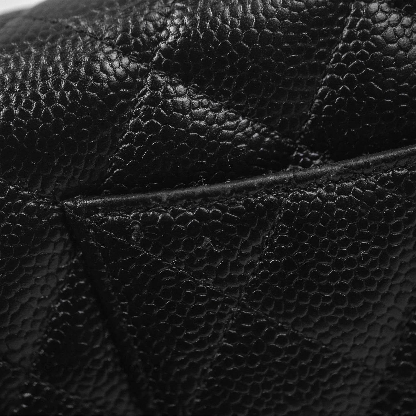 Chanel Quilted Classic WOC Black Caviar Silver Hardware