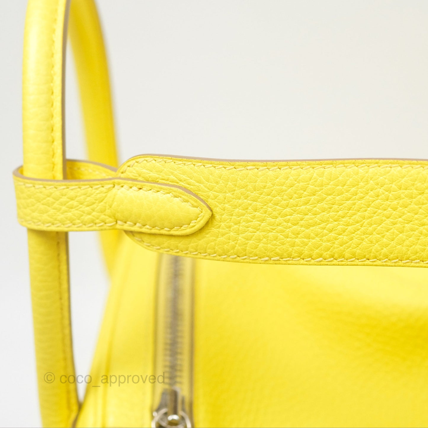 Hermès Lindy 30 Celemence Lime 9R Palladium Hardware