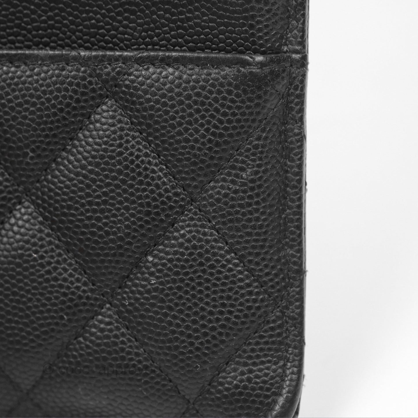 Chanel Classic Long Wallet Pouch Black Caviar