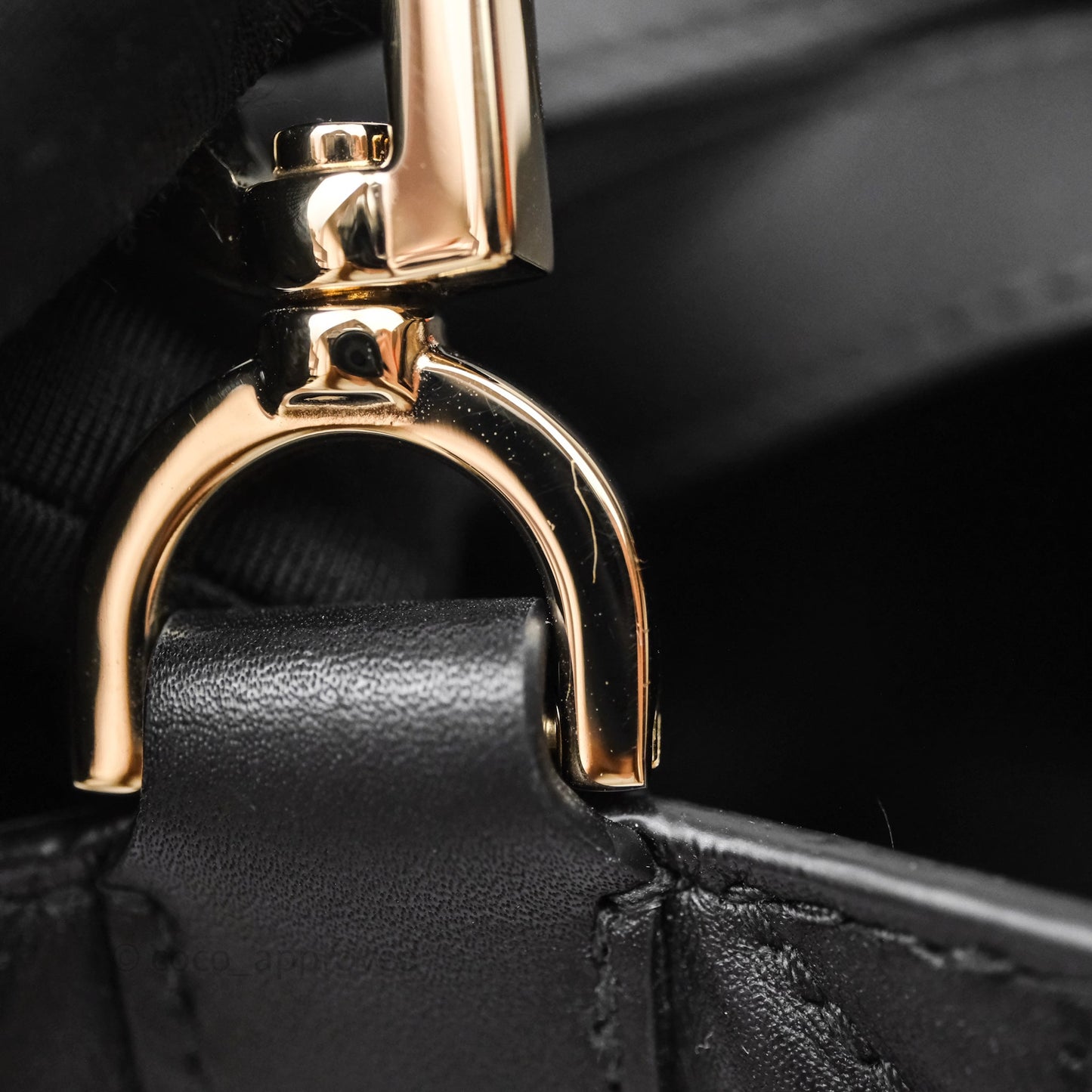 Christian Dior Small Toujours Vertical Tote Bag Black Macrocannage Calfskin Gold Hardware