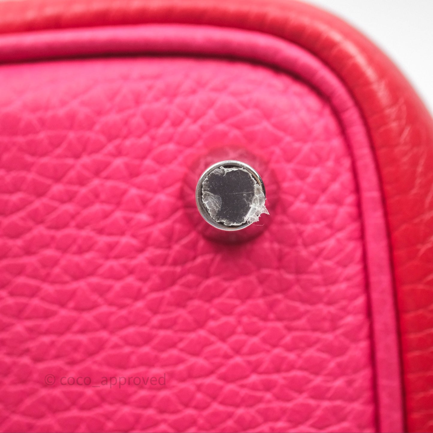 Hermès Picotin 18 Rouge de Coeur S3/ Rose Extrême I6/ Bleu Zanzibar B3 Clemence Palladium Hardware