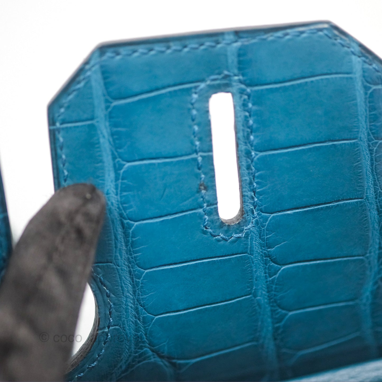 Hermès Birkin 30 Retourne Colvert Matte Niloticus Crocodile Palladium Hardware