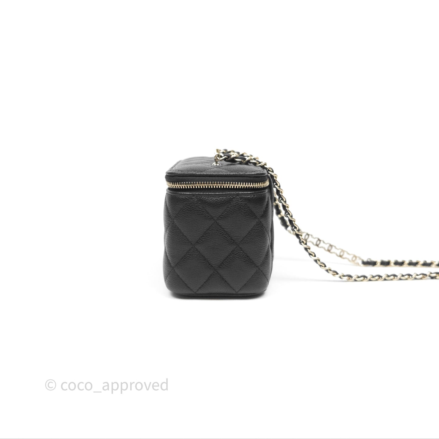 Chanel Classic Vanity with CC Logo Chain Caviar Gold Hardware