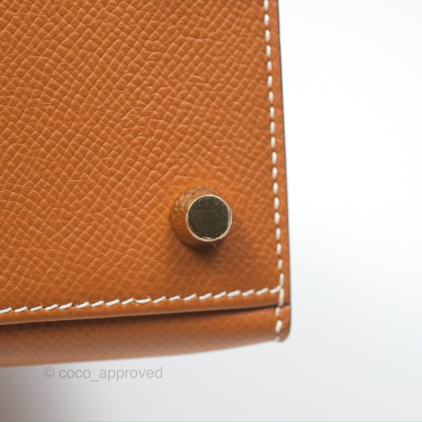 Hermès Kelly 25 Sellier Gold Epsom Gold Hardware