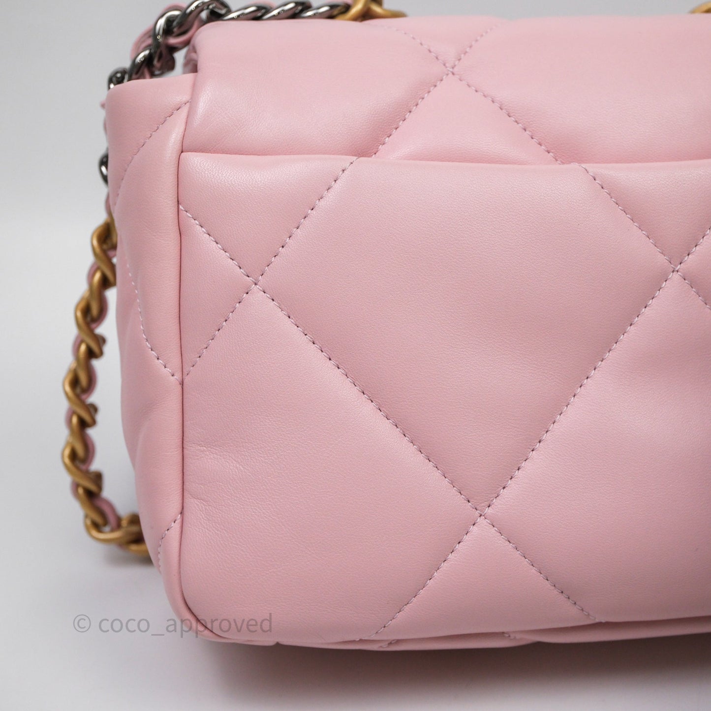 Chanel 19 Small Pink Lambskin Mixed Hardware