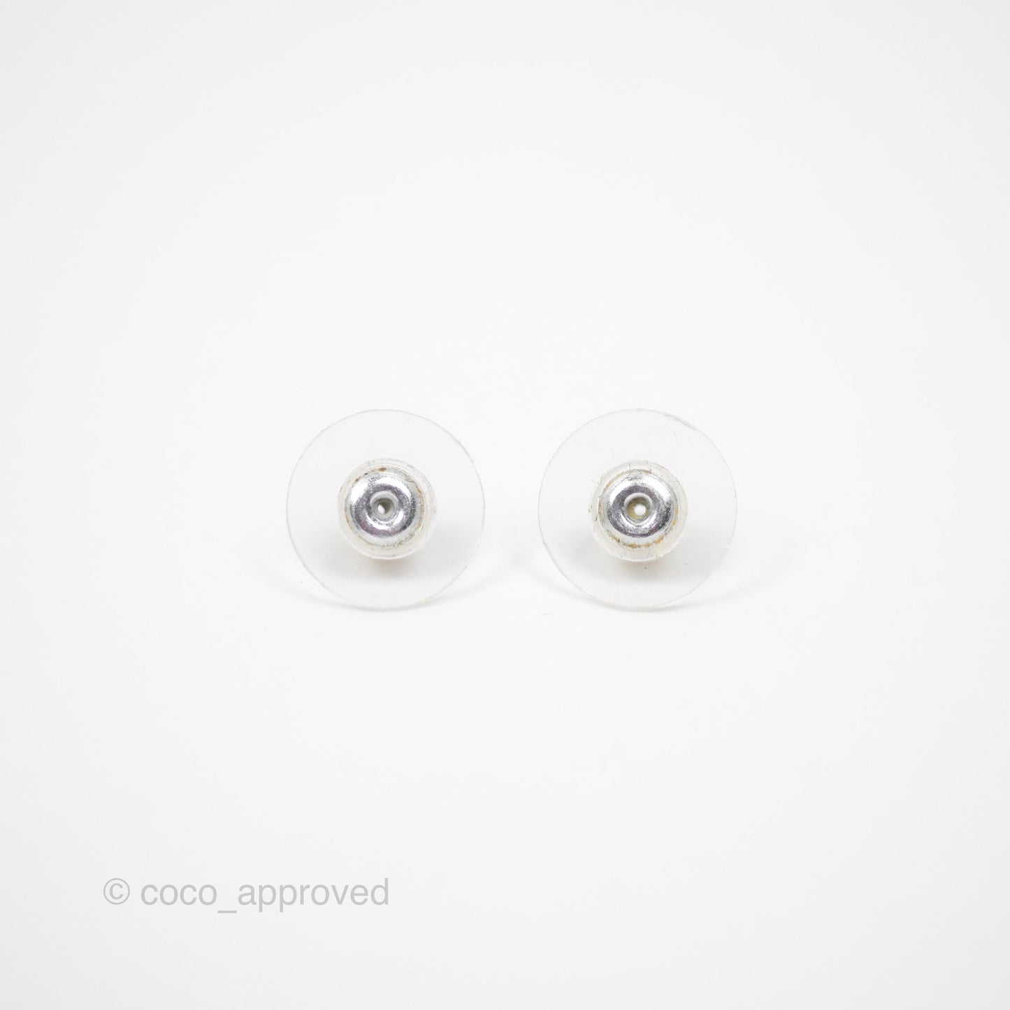 Chanel CC Crystal Earrings Gold Tone 20P