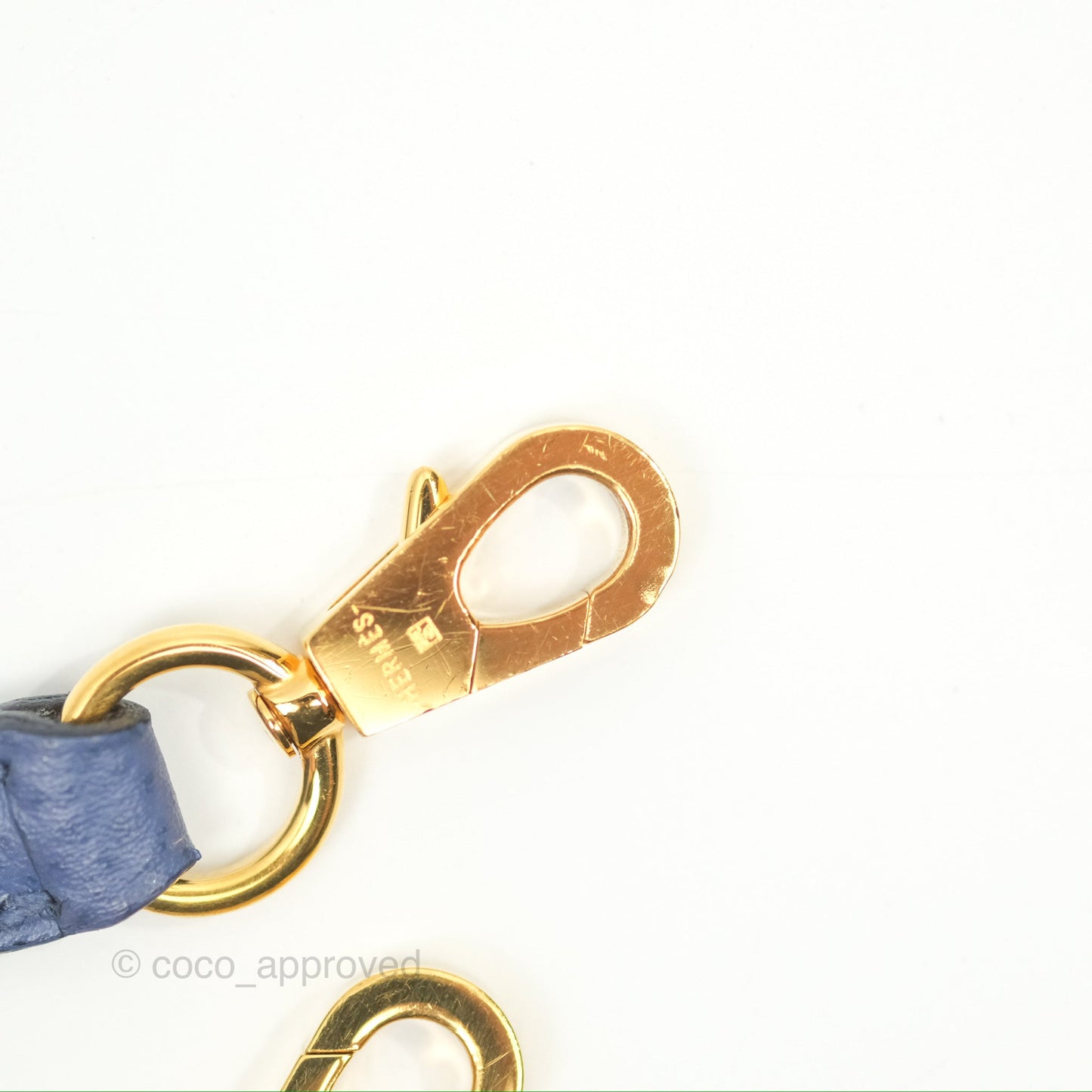 Hermès Mini Kelly II Bleu Brighton Epsom Gold Hardware