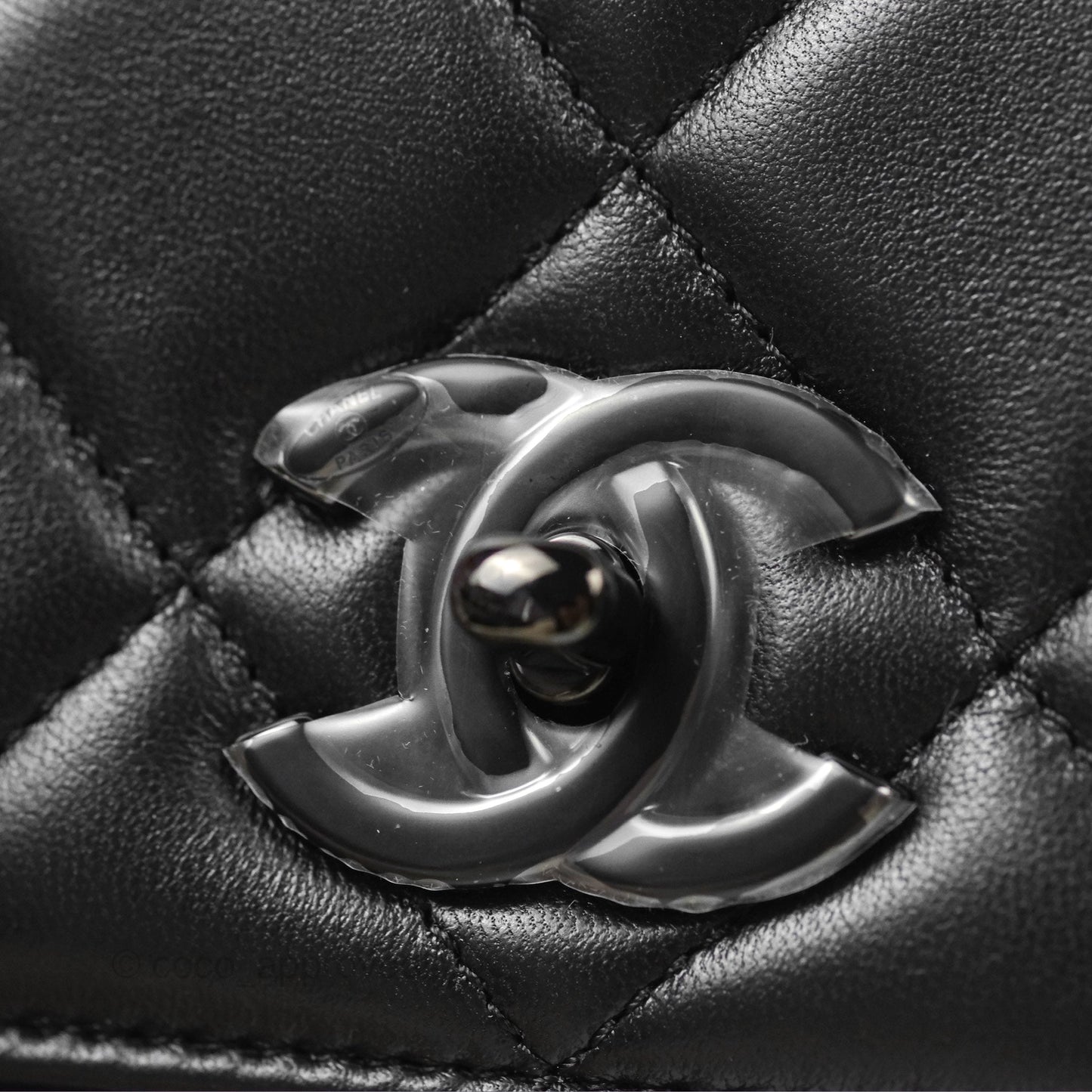 Chanel Small Trendy CC So Black Lambskin