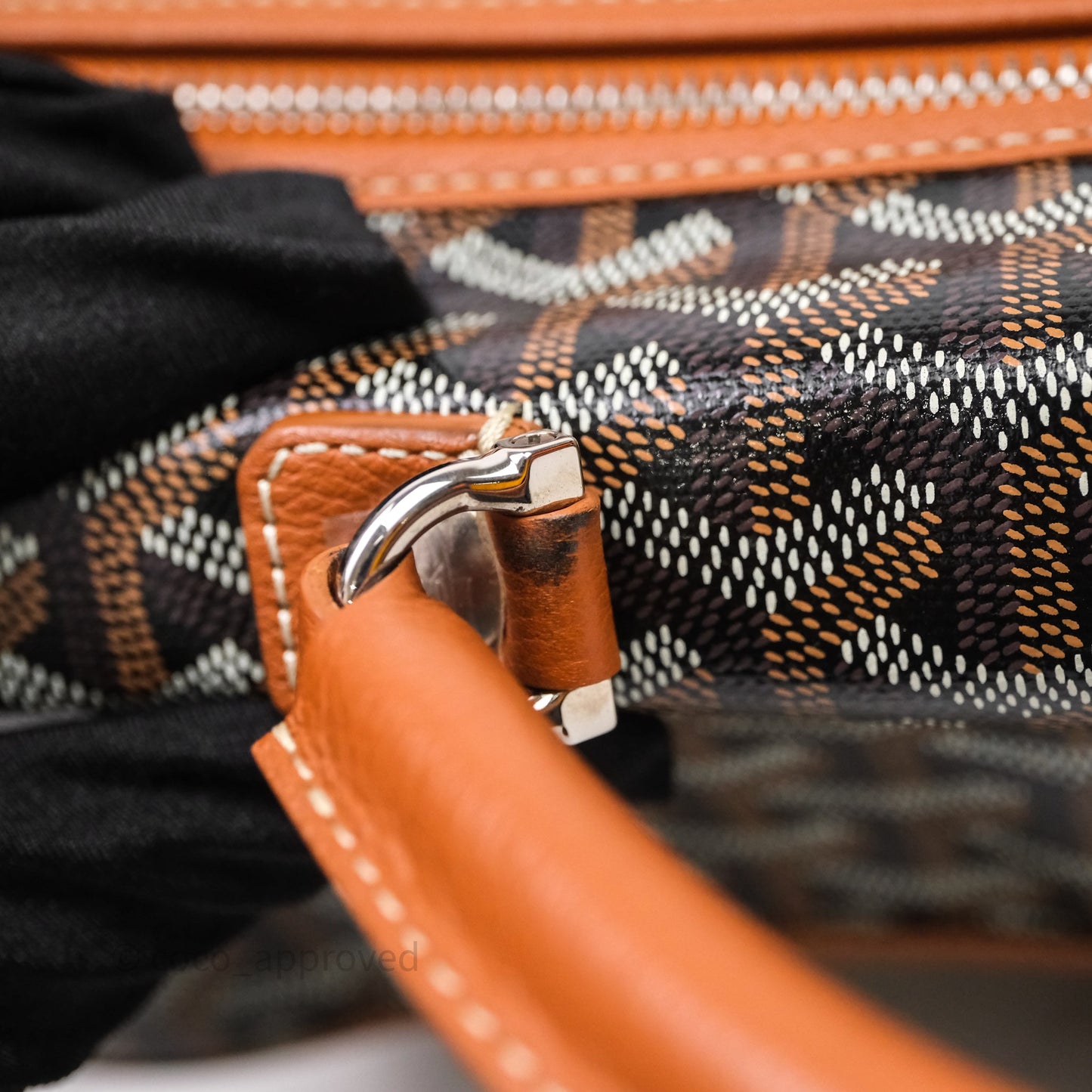 Goyard Saint Léger Backpack Black/ Tan
