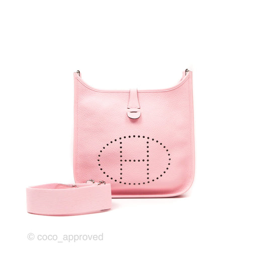 Hermes Evelyne III 29 Rose Sakura 3Q Clemence Palladium Hardware
