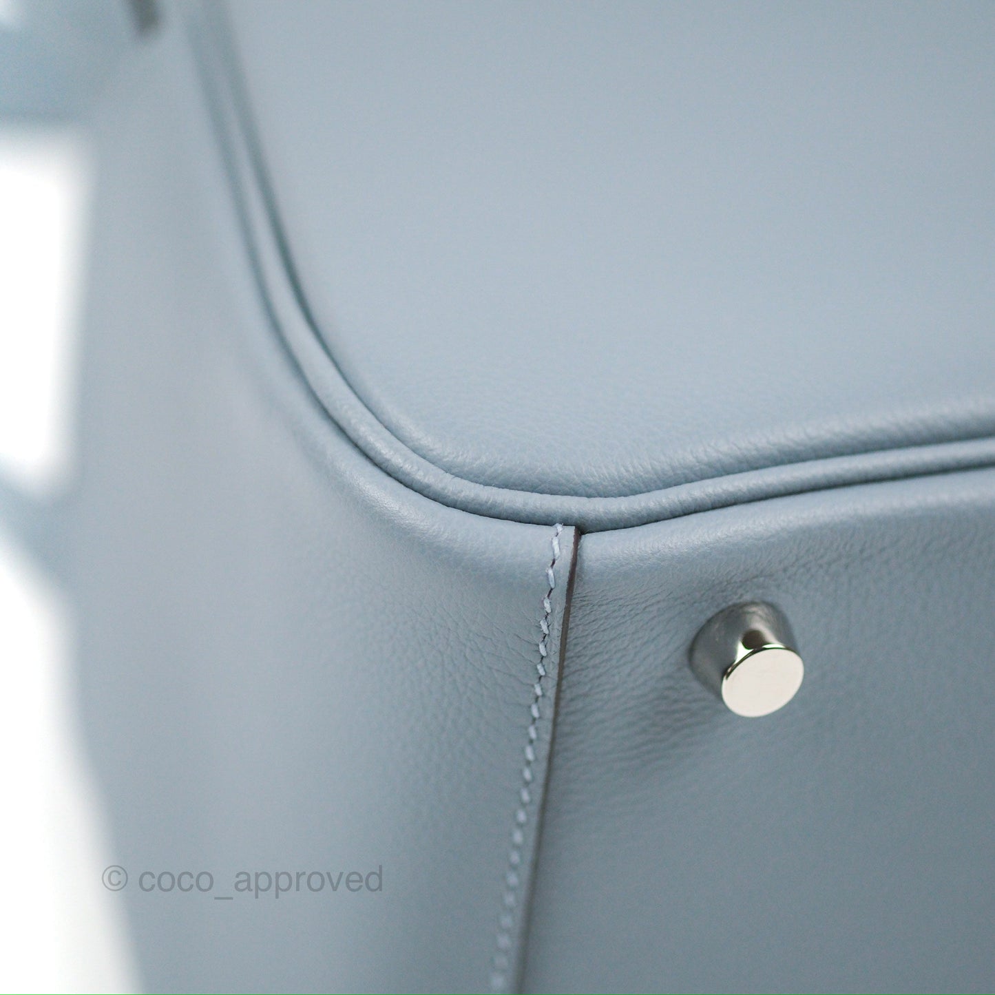 Hermès Lindy 26 Bleu Lin Evercolor Palladium Hardware
