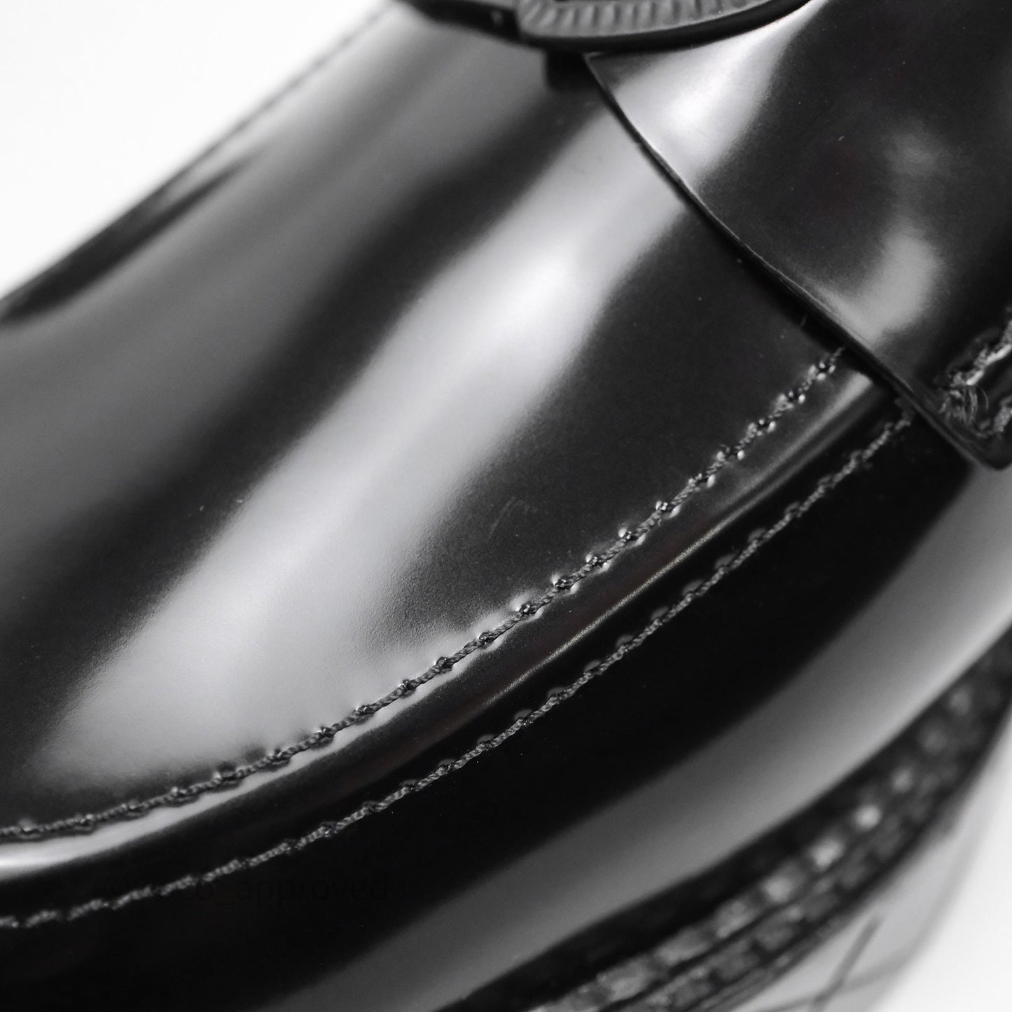 Chanel Shiny Calfskin So Black CC Mocassin Loafers Size 38.5