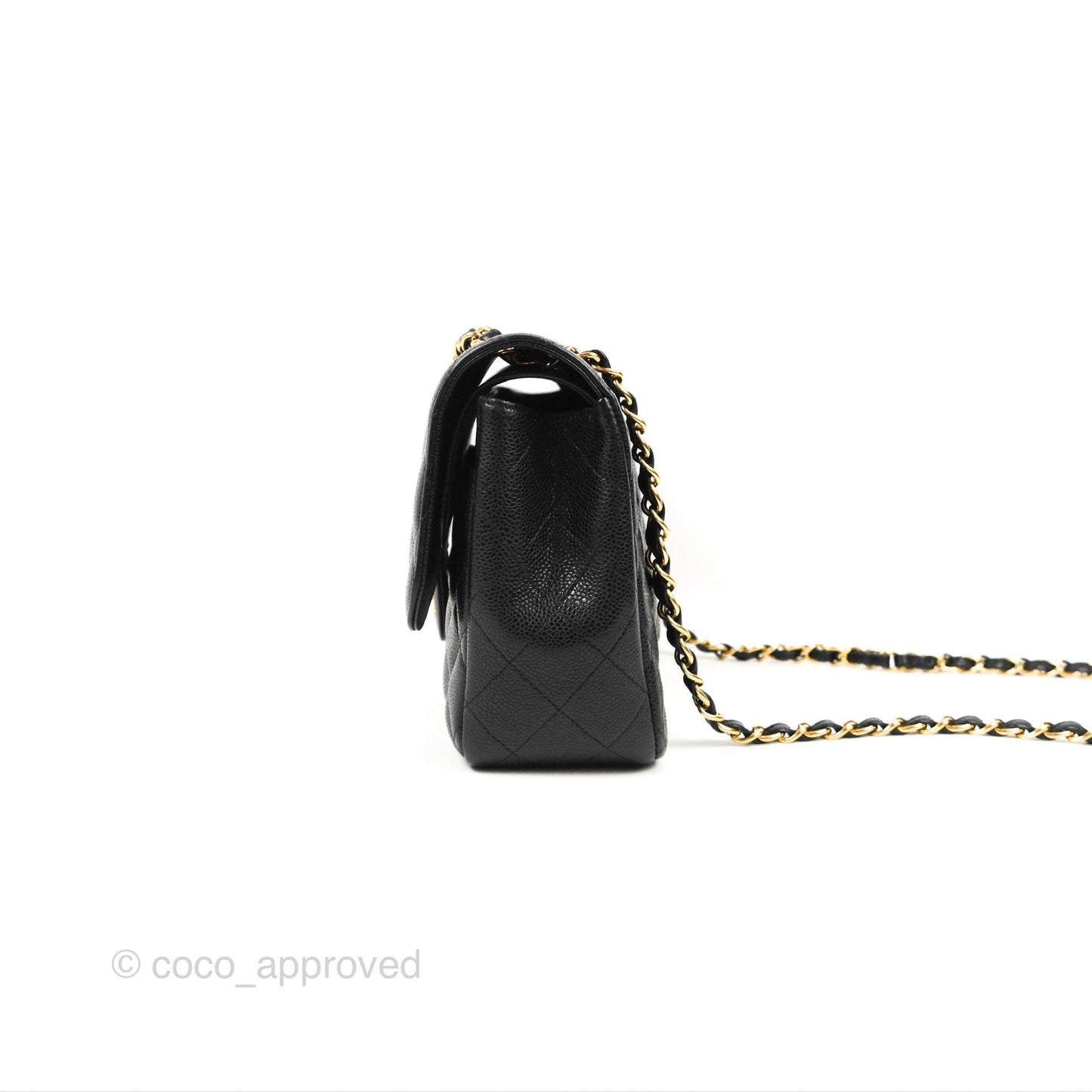 Chanel Jumbo Double Flap Black Caviar Gold Hardware⁣⁣