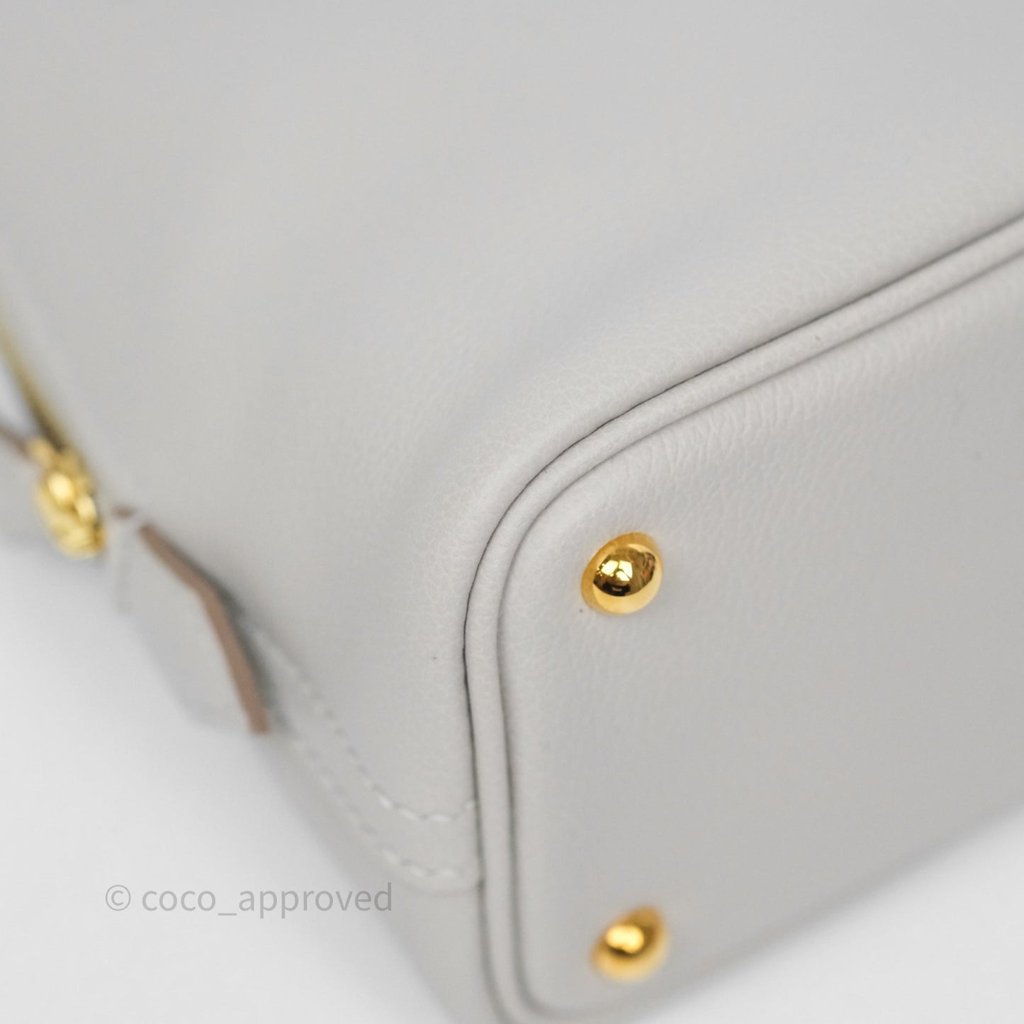 Hermès Bolide Mini 1923 Gris Perle 80 Evercolor Gold Hardware