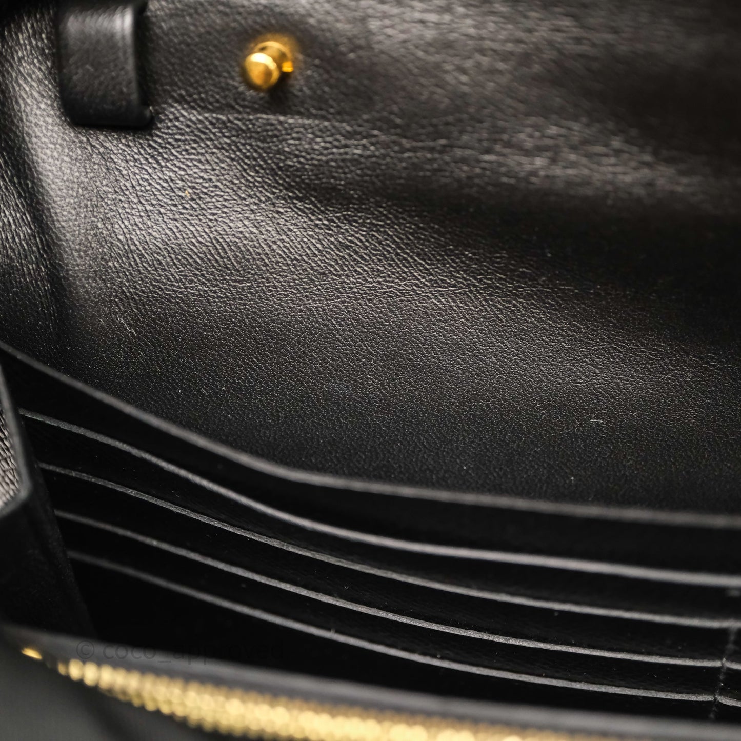 Hermès Constance Long To Go Wallet Black Noir 89 Epsom Rose Gold Hardware