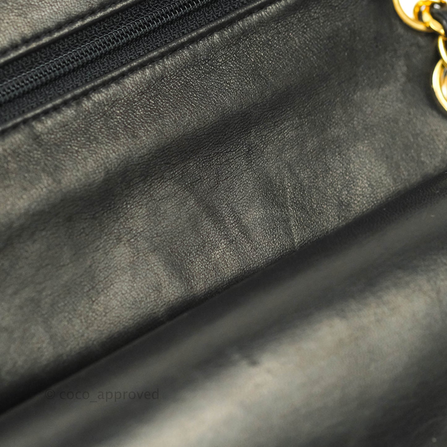 Chanel Classic Vintage Small S/M Flap Black Lambskin 24K Gold Hardware