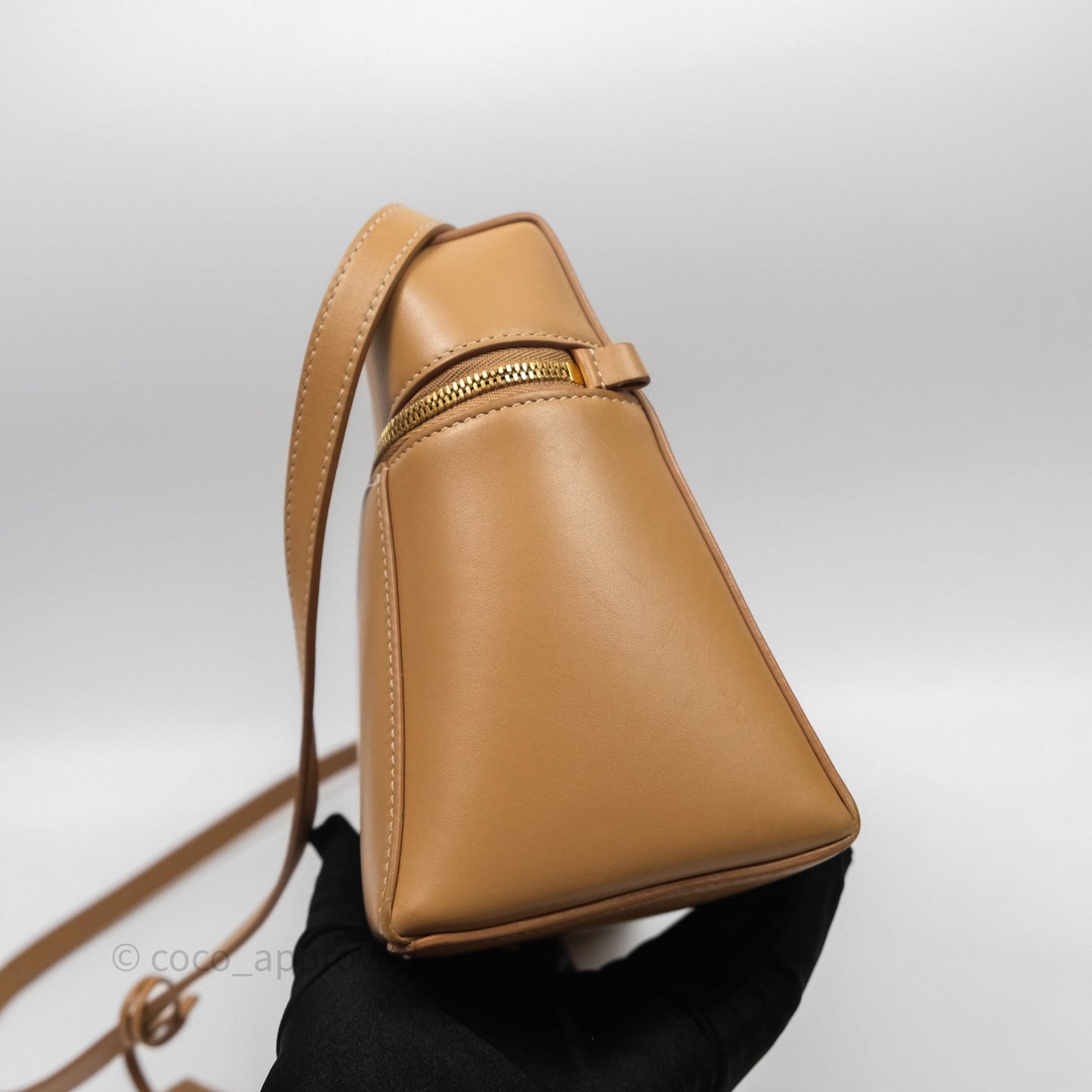 Loro Piana Extra Bag L27 Light Bamboo Calfskin Gold Hardware