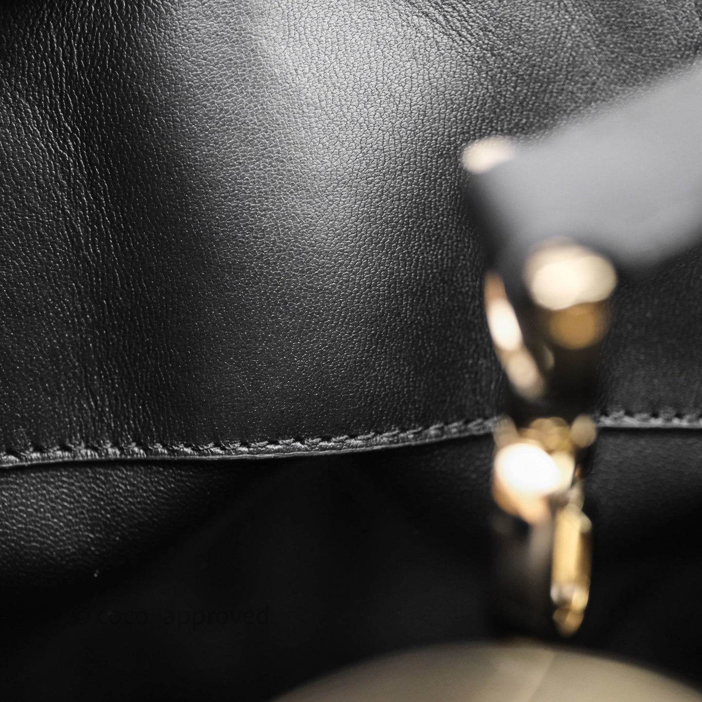 Christian Dior Small Toujours Vertical Tote Bag Black Macrocannage Calfskin Gold Hardware
