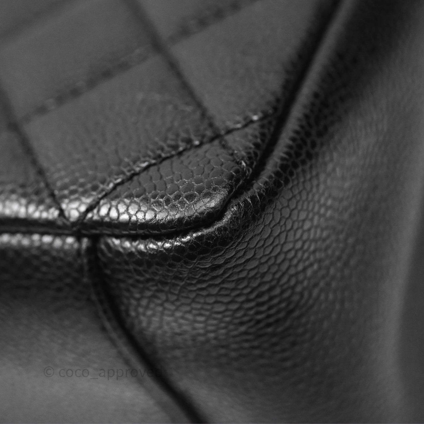 Chanel GST Black Caviar Silver Hardware