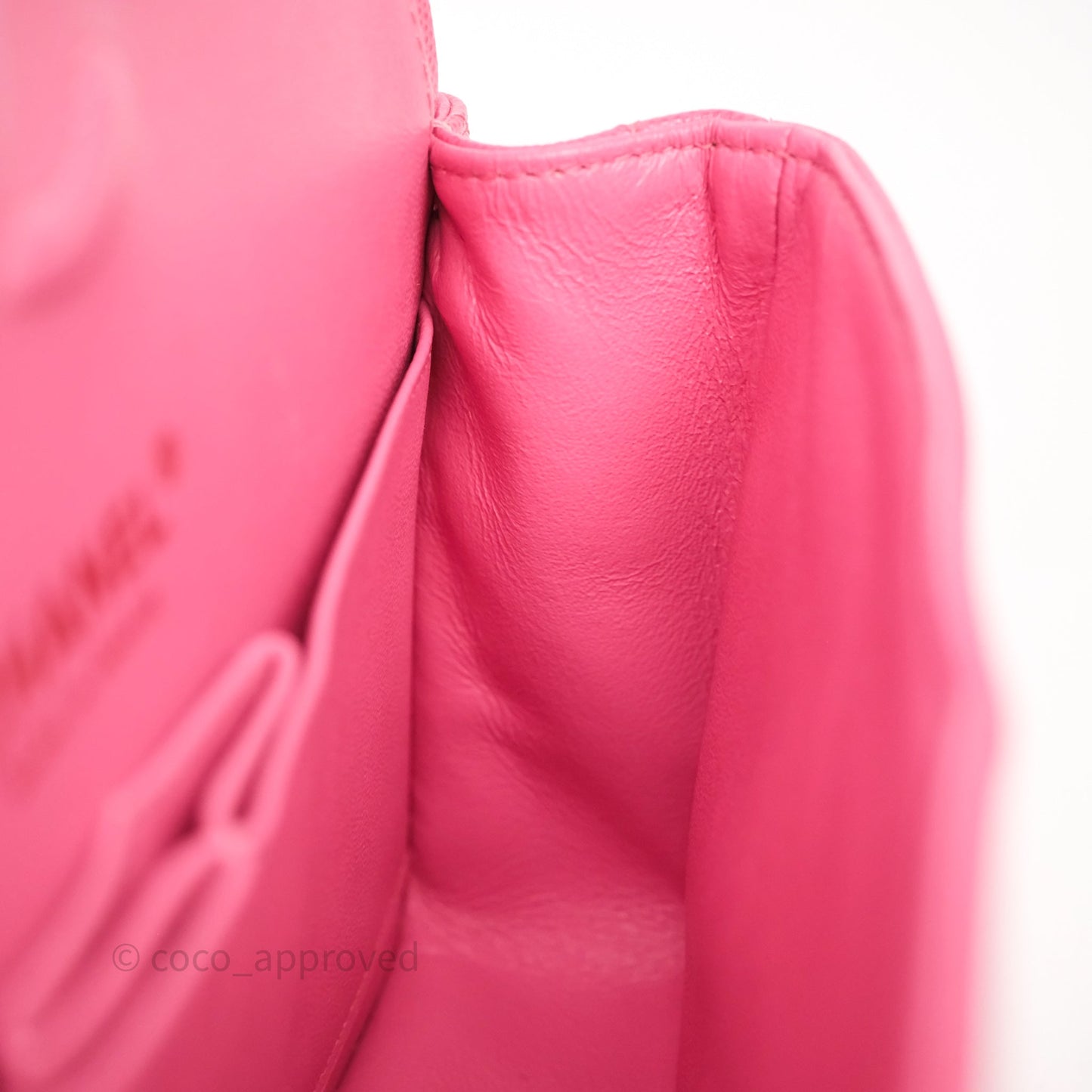 Chanel Small Classic Flap Quilted Hot Pink Caviar Gold Hardware