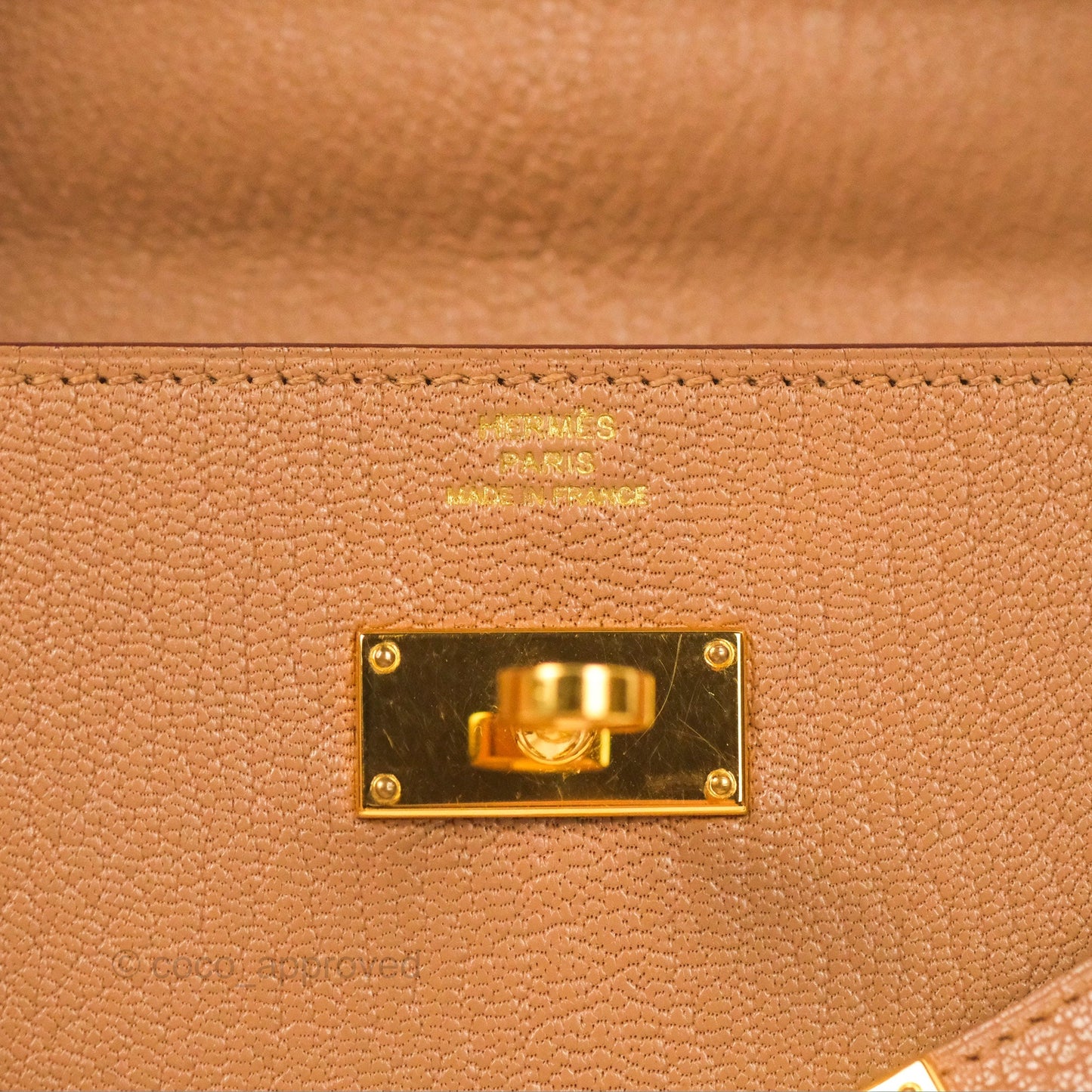 Hermès Kelly To Go Wallet Quebracho Chevre Mysore Gold Hardware