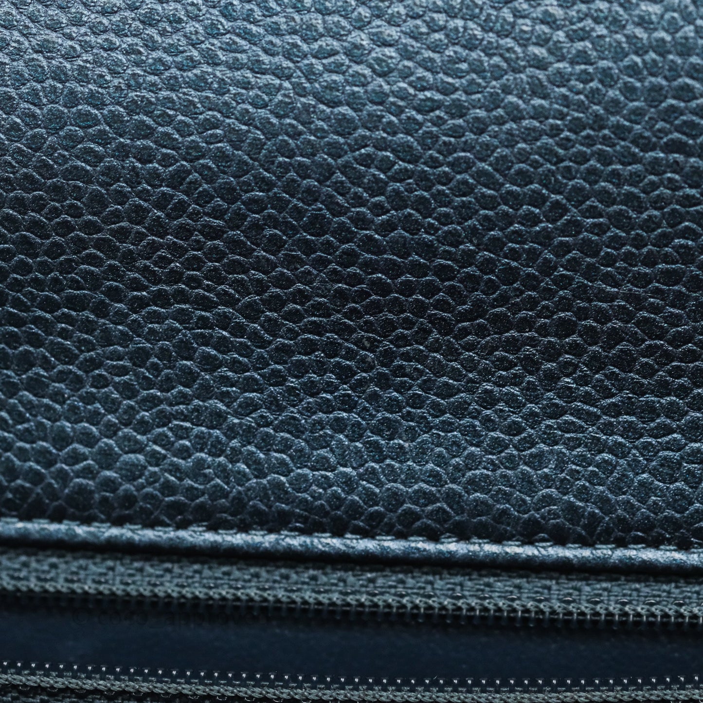 Chanel Mini Rectangular Quilted Iridescent Teal Caviar Gold Hardware